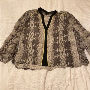 Alfani XL sheet animal print blouse
